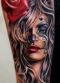 tattoo women face