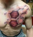 3d tattoo on chest