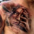 Fabulous 3D Portrait Tattoo