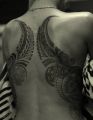 maori tribal tattoo on back