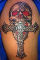 cross and skull tattoo