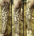 tattooing leg