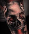 zombie skull tattoo