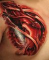 realistic heart tattoos