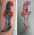 tattoo dagger design