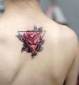 flower tattoo on back 345