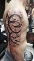 3d tribal tattoo on arm for men