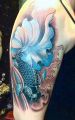 blue koi fish tattoos