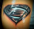 superman logo tattoo