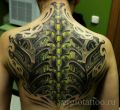 pancerny kręgosłup tatuaż biomechanic