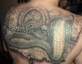 kobra wąż tatuaż na plecach