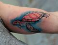 żółw na ręce tatuaż