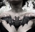 tattoo bat on chest