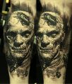 zombie tattoo for men