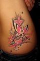 tatuaże różowe gwiazdki