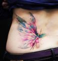 Fairy tattoo for girl on back