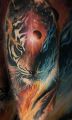 tiger space tattoo