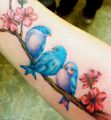 tree blue birds tattoos