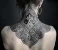 ornamental henna tattoo