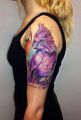 tattoo aquarelle perroquet