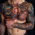 amazing tattoo on chest for men