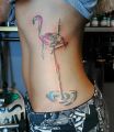 flamingo ribs tattoo