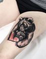 bear tattoo love