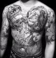 amazing tattoo - skull king leon