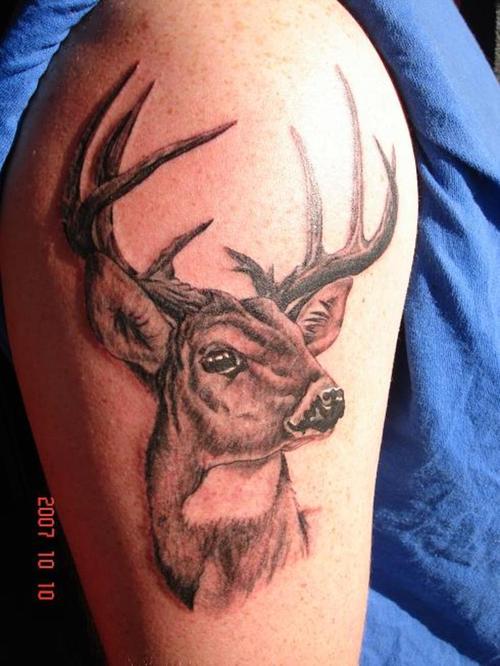 tatuaż jeleń