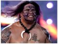 Maori facial tattoo