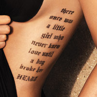 tatuaż Megan Fox