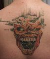 Iron Maiden back tattoo