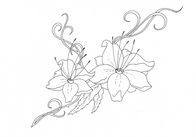 wzory tatuaży lilie