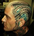 best extreme tattoo on his head