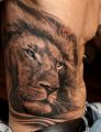 amazing leon tattoo on ribs