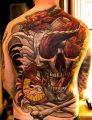 skull and dragon tattoo