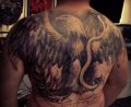 eagle tattoo on back