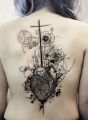 heart tattoo on back