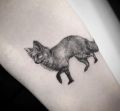 lis - małe tatuaże