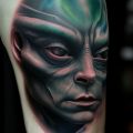 amazing alien tattoo 3d