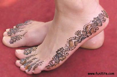 tribal z henny na stopę