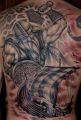 Viking tattoo on back